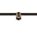 Projecteur sur rail FIXT-IT! rond, version pour montage encastré, adapté aux postes de travail avec écran IP20, bronze, noir