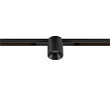 SLV Projecteur sur rail FIXT-IT! rond, version pour montage encastré, adapté aux postes de travail avec écran IP20, noir