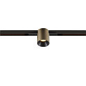 Projecteur sur rail FIXT-IT! rond, version pour montage encastré, adapté aux postes de travail avec écran IP20, bronze, noir