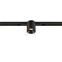 SLV Projecteur sur rail FIXT-IT! rond, version pour montage encastré, adapté aux postes de travail avec écran IP20, noir