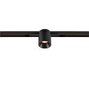 SLV Projecteur sur rail FIXT-IT! rond, version pour montage encastré, adapté aux postes de travail avec écran IP20, noir