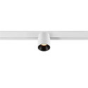 Projecteur sur rail FIXT-IT! rond, version pour montage en surface, adapt� aux postes de travail avec �cran IP20, noir