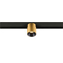 Projecteur sur rail FIXT-IT! rond, version pour montage en surface, adapt� aux postes de travail avec �cran IP20, or, noir