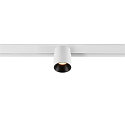 SLV Projecteur sur rail FIXT-IT! rond, version pour montage en surface, adapté aux postes de travail avec écran IP20, noir