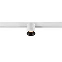 SLV Projecteur sur rail FIXT-IT! rond, version pour montage en surface, adapté aux postes de travail avec écran IP20, noir