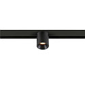 SLV Projecteur sur rail FIXT-IT! rond, version pour montage en surface, adapté aux postes de travail avec écran IP20, noir