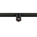 SLV Projecteur sur rail FIXT-IT! rond, version pour montage en surface, adapté aux postes de travail avec écran IP20, noir