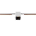 Projecteur sur rail FIXT-IT! rond, version pour montage encastr�, adapt� aux postes de travail avec �cran IP20, noir