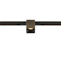 Projecteur sur rail FIXT-IT! rond, version pour montage encastré, adapté aux postes de travail avec écran IP20, bronze, noir