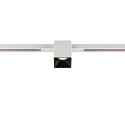 SLV Projecteur sur rail FIXT-IT! rond, version pour montage encastré, adapté aux postes de travail avec écran IP20, noir