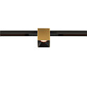 SLV Projecteur sur rail FIXT-IT! rond, version pour montage encastré, adapté aux postes de travail avec écran IP20, or, noir