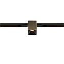 SLV Projecteur sur rail FIXT-IT! rond, version pour montage encastré, adapté aux postes de travail avec écran IP20, bronze, noir