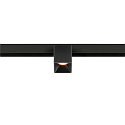 SLV Projecteur sur rail FIXT-IT! rond, version pour montage en surface, adapté aux postes de travail avec écran IP20, noir