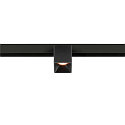 SLV Projecteur sur rail FIXT-IT! rond, version pour montage en surface, adapté aux postes de travail avec écran IP20, noir
