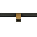 Projecteur sur rail FIXT-IT! rond, version pour montage en surface, adapt� aux postes de travail avec �cran IP20, or, noir