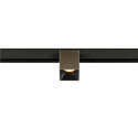 Projecteur sur rail FIXT-IT! rond, version pour montage en surface, adapté aux postes de travail avec écran IP20, bronze