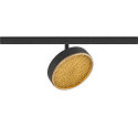 Projecteur sur rail GRIP! FLAT rond IP20, or, noir, laqu� gradable