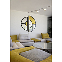 Projecteur sur rail GRIP! FLAT rond IP20, or, noir, laqué gradable