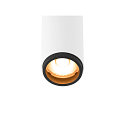 ceiling luminaire GRIP!S SINGLE suitable for VDU workstation IP20, black, white, lacquered dimmable