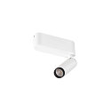 ceiling luminaire GRIP!S SINGLE suitable for VDU workstation IP20, black, white, lacquered dimmable