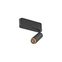 SLV ceiling luminaire GRIP!S SINGLE suitable for VDU workstation IP20, gold, black, lacquered dimmable