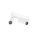 ceiling luminaire GRIP!S DOUBLE suitable for VDU workstation IP20, black, white, lacquered dimmable