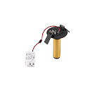 SLV ceiling recessed luminaire GRIP!S cylindrical, suitable for VDU workstation IP20, gold, black, lacquered dimmable