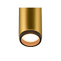 SLV ceiling luminaire GRIP!M SINGLE IP20, gold, black, lacquered dimmable