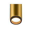 SLV ceiling luminaire GRIP!M DOUBLE IP20, gold, black, lacquered dimmable