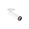 ceiling recessed luminaire GRIP!M cylindrical IP20, black, white, lacquered dimmable