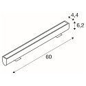 SLV Luminaire mural d’extérieur GALEN PRO 60 IP65, anthrazit, laqué gradable