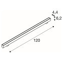 SLV Luminaire mural d’extérieur GALEN PRO 120 IP65, anthrazit, laqué gradable