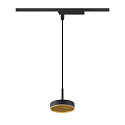 Luminaire � suspension monophas� GRIP! FLAT Bas, sans abat-jour, CCT Switch IP20, or, noir gradable
