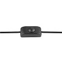 SLV Lampadaire SUN FL rond G9 IP20, noir gradable