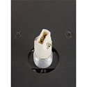 SLV Luminaire mural SUN WL UP rond G9 IP20, noir, laqué gradable
