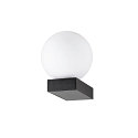 SLV Luminaire mural SUN WL UP rond G9 IP20, noir, laqué gradable
