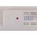 SLV Projecteur triphas� SIGHT PANEL angulaire, adapt� aux postes de travail avec �cran IP20, blanche, laqu� 