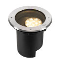 Projecteur encastr� DASAR� L DALI rond, pivotant, asym�trique, dimmable IP65/IP67, acier inoxydable gradable