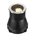 Projecteur encastr� DASAR� L DALI rond, pivotant, asym�trique, dimmable IP65/IP67, acier inoxydable gradable