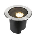 Projecteur encastr� DASAR� XL DALI rond, pivotant, asym�trique, dimmable IP65/IP67, acier inoxydable gradable