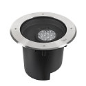 Projecteur encastr� DASAR� XL DALI rond, pivotant, asym�trique, dimmable IP65/IP67, acier inoxydable gradable