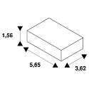 SLV Syst�me d'�clairage en continu montage au plafond EASYLIGHT SCF M6 (SURFACE CEILING FIX) m�canique, r�glable