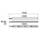 SLV Barre lumineuse BATTEN P 1200 52 ON-OFF PIR avec capteur, CCT Switch, multipower IP20