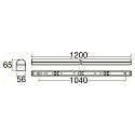 SLV Barre lumineuse BATTEN P 1200 52 DALI EM 3H contr�lable par DALI, CCT Switch, multipower