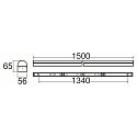 SLV Barre lumineuse BATTEN P 1500 72 DALI contr�lable par DALI, CCT Switch, multipower IP20