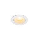 Plafonnier encastr� NUMINOS� XS rond, adapt� aux postes de travail avec �cran IP20, blanche, laqu� gradable