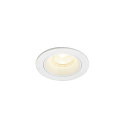 Plafonnier encastr� NUMINOS� XS rond, adapt� aux postes de travail avec �cran IP20, blanche, laqu� gradable