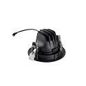 SLV Plafonnier encastr� NUMINOS� MOVE XS rond, adapt� aux postes de travail avec �cran IP20, noir, blanche, laqu� gradable