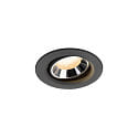 Plafonnier encastr� NUMINOS� MOVE XS pivotant, adapt� aux postes de travail avec �cran IP20, noir gradable