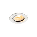 Plafonnier encastr� NUMINOS� MOVE XS rond, adapt� aux postes de travail avec �cran IP20, blanche, laqu� gradable
